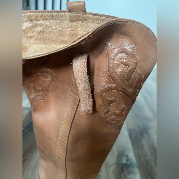 Spirit by Lucchese Tan Western Riding Leather Boots - Picture 9 of 16